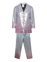 ITMFL silver and pink ambre suit set